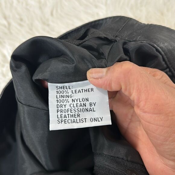 OTELLO PELLE 100% LEATHER SKIRT HIGH WAISTED SIZE 7/8 - Picture 8 of 10